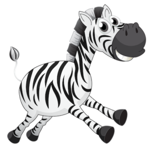 animal_black_and_white_zebra_clipart_image