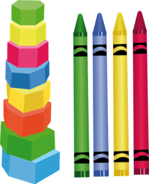 colored crayons transparent background