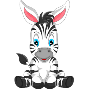 free_download_cute_baby_zebra_sitting_clipart