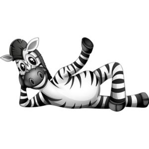 free_download_cute_cartoon_zebra_dancing_clipart