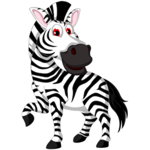 free_download_cute_eyes_white_black_zebra_clipart