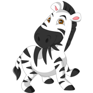 free_download_running_baby_zebra_clipart