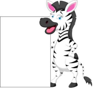 free_download_zebra_and_whiteboard_transparent_background_clipart