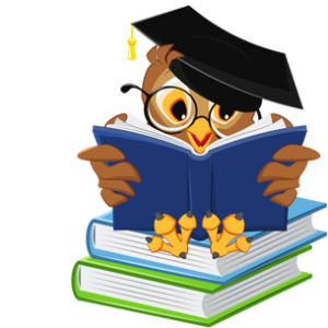 free_download_cartoon_owl_reading_book_school_vector