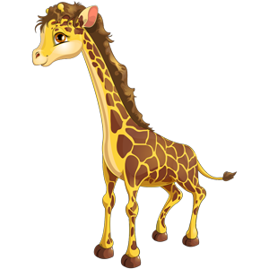 vector_cute_cartoon_female_giraffe_clipart