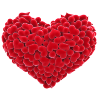 red_love_heart_transparent_background_clipart