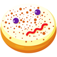 vector_smily_face_cheese_pan_cake_clipart