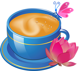 vector_tea_cup_and_flower_free_clipart