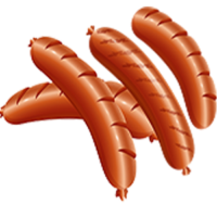 vector_transparent_background_sausages_clipart