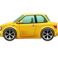 free_download_yellow_small_cartoon_car_clipart