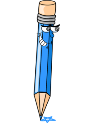 free_download_cute_laughing_face_blue_color_pencil_clipart
