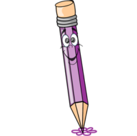 free_download_cute_purple_color_pencil_kids_clipart