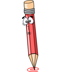 free_download_cute_surprise_face_red_color_pencil_clipart