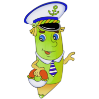 free-download-beautiful-cartoon-helmsman-color-pencil-clipart