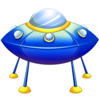 download-blue-cartoon-spaceship-free-clipart