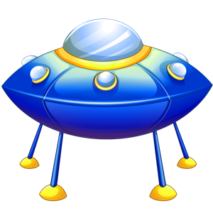 download-blue-cartoon-spaceship-free-clipart