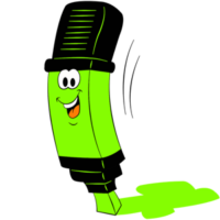cartoon-green-color-highlighter-free-clipart