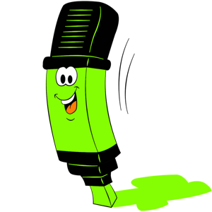 cartoon-green-color-highlighter-free-clipart