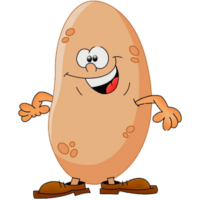 cute_cartoon_vegetable_potato_clipart