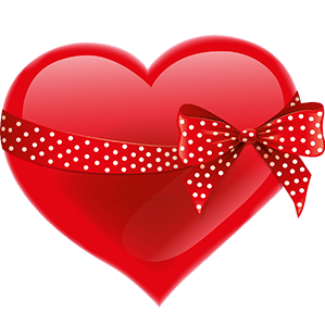 free-download-polka-dots-red-ribbon-heart