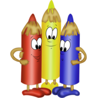 download-three-friends-color-pencils-free-school-clipart