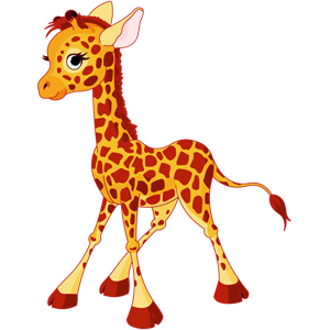 free-download-big-eyes-walking-giraffe-cartoon-animal