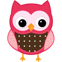 free-download-cartoon-pink-owl-transparent-clipart