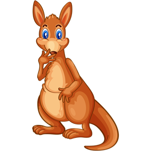 free-download-cute-surpricing-cartoon-kangaroo-animal-clipart