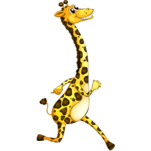 happily-walking-cute-giraffe-animal-clipart