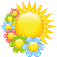 free-download-sun-and-flowers-cartoon-clipart-vector
